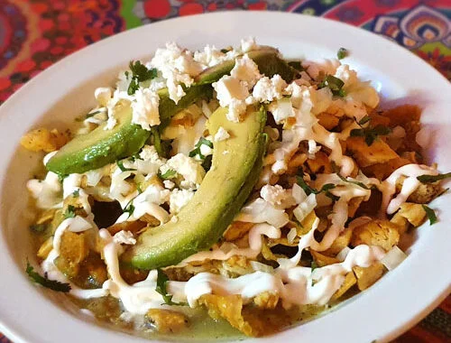 chilaquiles verde chilaquiles verdes comida mejicana en barcelona mexican food